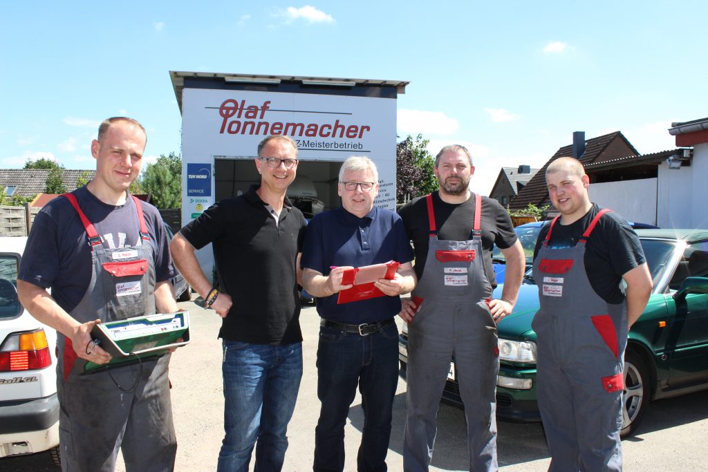 Eingespieltes Team: Eugen Reklin, Olaf Tonnemacher, Dieter Wollny, Roland Hexel und Jan Rogge (v.li.).